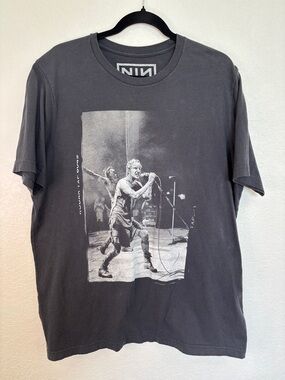 NIN Black Graphic Short Sleeve Tee - Men's Band Shirt